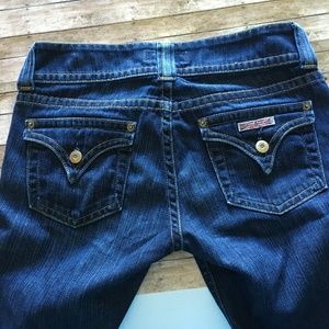 Hudson dark blue flare jeans in size 27 EUC